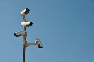 Surveillance camera in storage