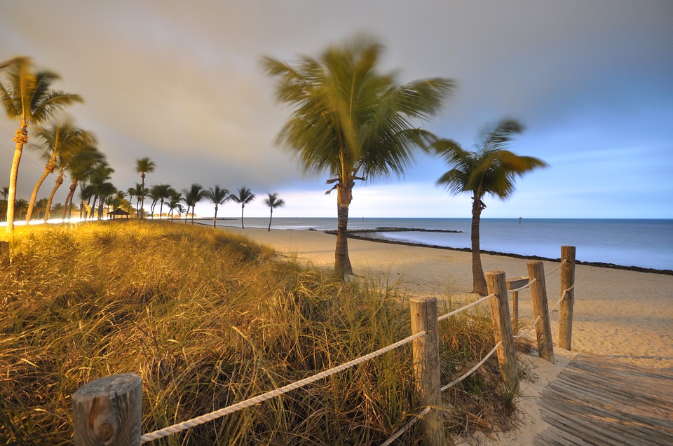 A view of a beach in Florida.